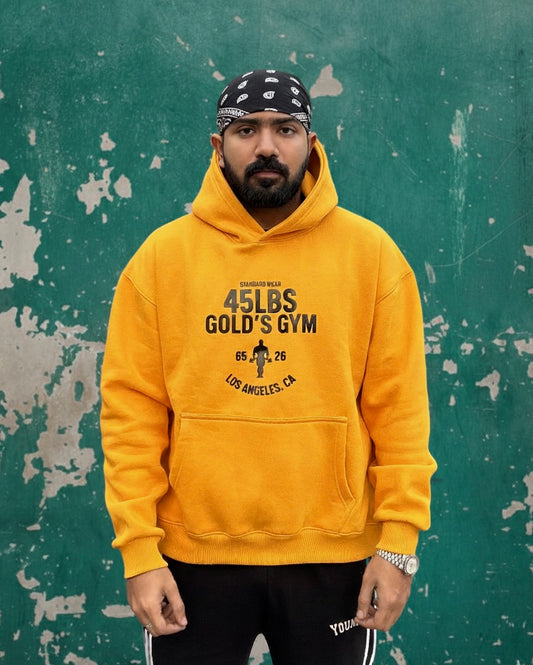 45LBS x Gold's Gym Legacy Hoodie – Sun Yellow