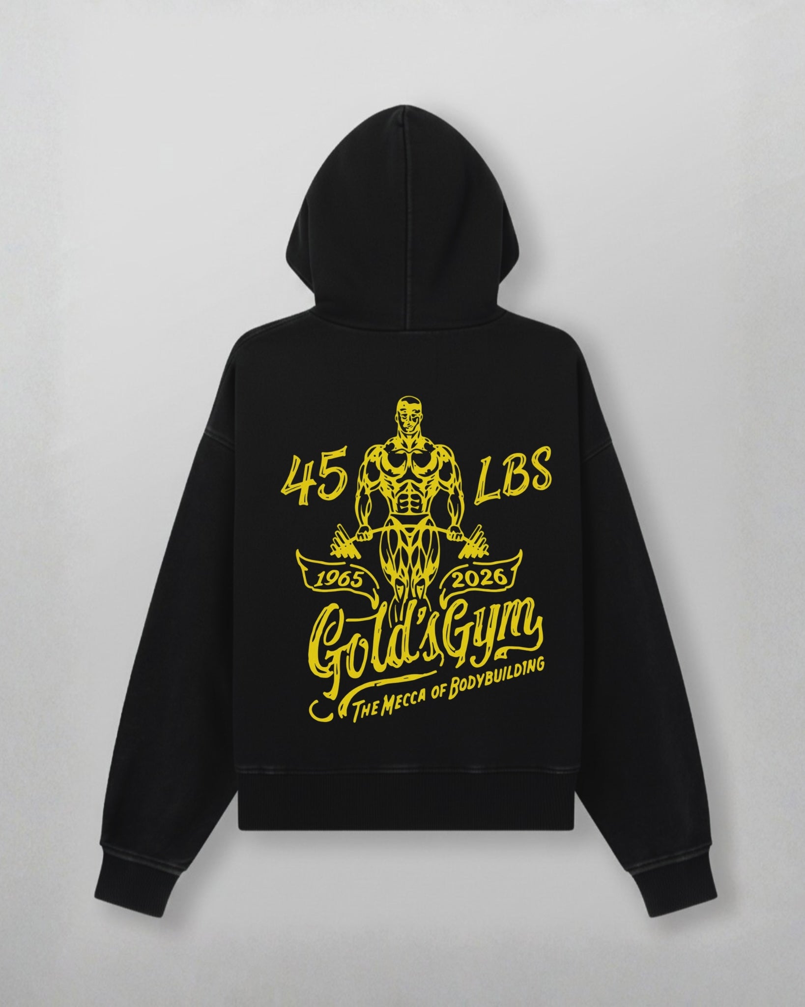 45LBS x Gold's Gym Legacy Hoodie | Black